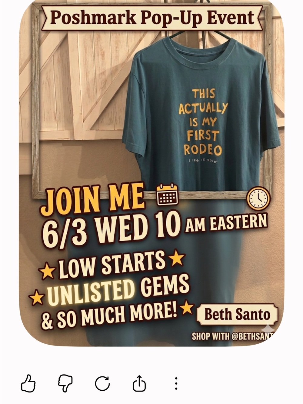 Pop up 6/3 10 am eastern new unlisted low starts